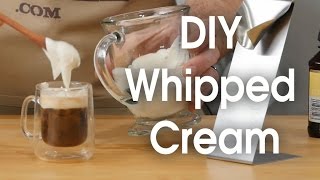 DIY whipped cream in 60 seconds [upl. by Eniloj116]