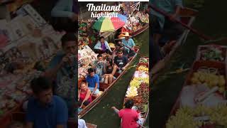 Damnoen Saduak Floating Market Thailand [upl. by Hearsh]