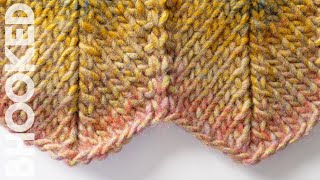 Knit Chevron Stitch StepbyStep Instructions [upl. by Ailak]