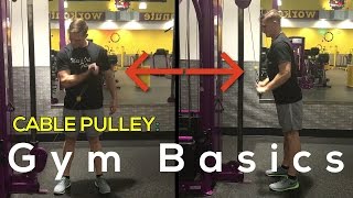 How to Use a Cable Pulley Machine Basic Gym Tutorial [upl. by Nahaj]