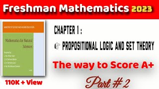 Logical propositions Unit 1 part 2Freshman Course in Ethiopia 2016Set successtutorial2023 [upl. by Aicinoid]