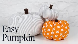 DIY Easy Fabric Pumpkin Tutorial [upl. by Piscatelli]