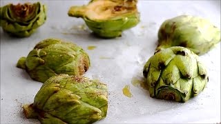 How to make Oven Roasted Artichokes Recipe  HappyFoods [upl. by Joed]