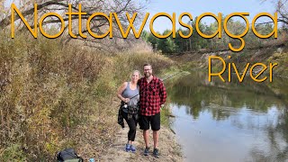 Nottawasaga River  STEELHEAD Fishing 4K 🇨🇦 [upl. by Avie808]