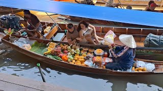 Damnoen Saduak Floating Market Ratchaburi Province Thailand [upl. by Isnam4]