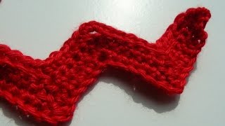 How to crochet a chevron zigzag [upl. by Marfe]