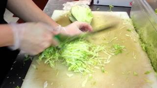 How to properly and elegantly chop lettuce [upl. by Itsym974]