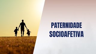 Paternidade socioafetiva [upl. by Naveb770]