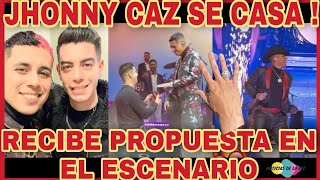 JHONNY CAZ RECIBE PROPUESTA DE MATRIMONIO EN EL ESCENARIONOTICIAS DE LA RED [upl. by Beasley]