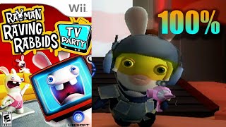 Rayman Raving Rabbids TV Party 22 100 Wii Longplay [upl. by Alfredo37]