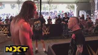 Slipknots Corey Taylor hits Baron Corbin at the NXT Aftershock Festival [upl. by Shenan]