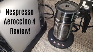 Nespresso Aeroccino 4 Milk Frother Review  Worth upgrading from the Aeroccino 3 [upl. by Decrem]