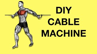 DIY Home Cable Pulley Machine Cable Crossover High Pulley Low Pulley System [upl. by Ettenrahs]