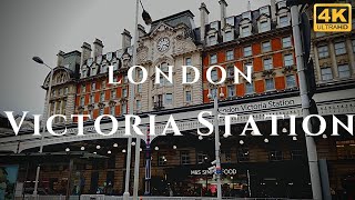 London Victoria Station Walk Through England 4K [upl. by Arba]