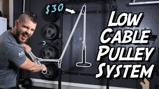 How to Make Your Own Low cable Pulley System [upl. by Anomar172]