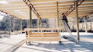 Installing a simple Pulley System Lifts 500 LBS [upl. by Fallon]