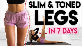 SLIM and TONED LEGS in 7 Days  8 minute Home Workout [upl. by Durwood720]