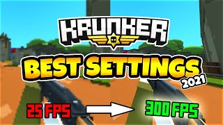 The BEST Krunkerio Settings 2021 100 FPS [upl. by Malena]