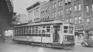 BRONX TROLLEY LINES  1930s1940s movie footage [upl. by Lexa]