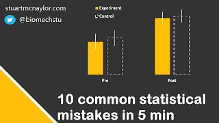 Ten Statistical Mistakes in 5 Min [upl. by Tull]