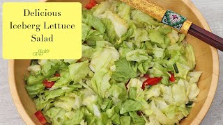 Delicious Iceberg Lettuce Salad [upl. by Dixon]