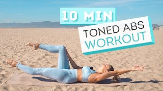 10 min TONED ABS WORKOUT  No Wrists  No Planks [upl. by Refeinnej]