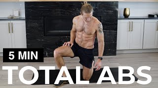 5 MIN ABS WORKOUT  TOTAL ABS WORKOUT [upl. by Casie]