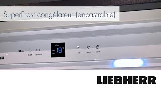 Caractéristiques Liebherr  SuperFrost congélateur encastrable [upl. by Etnwahs]