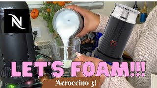 How To Foam Milk With Aeroccino 3 Make Coffee With Foam Tips amp Tricks  Easy Foamed Latte Recipe [upl. by Nathanoj]