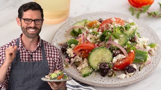 Easy Greek Salad Recipe [upl. by Tandy781]