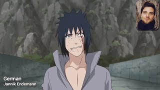 Sasukes psycho laugh in 5 languages [upl. by Atimad272]