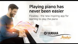 Learn to play piano or keyboard with Yamaha and flowkey [upl. by Anama]