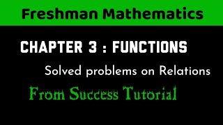 maths tutorialChapter threefunctions [upl. by Ragen]