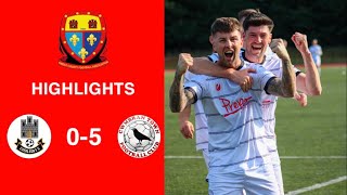 Caerleon 05 Cwmbrân Town  Gwent FA Senior cup  Quarter final highlights [upl. by Astra847]