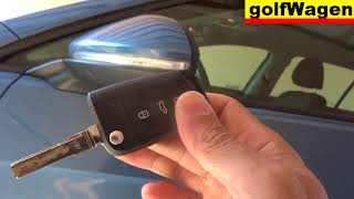 VW Golf 7 remote control key synchronisation re program key VW [upl. by Adialeda853]