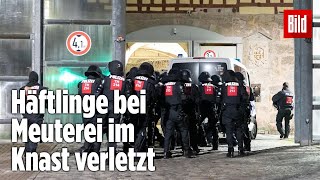 Gefängnismeuterei Polizei stürmt Knast in Thüringen  JVA Untermaßfeld [upl. by Marni]